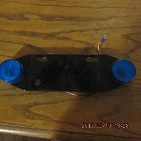 Harley  police license plate marker lights