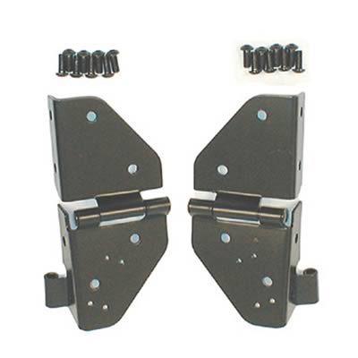 Rugged ridge windshield hinges steel black jeep cj7 scrambler wrangler pair