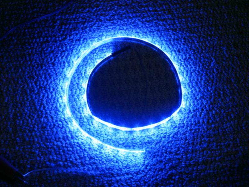 2s 30cm 1ft led strip running head day cyan light mirror parking tail angel eye