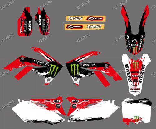 Team graphics decals for honda crf250r crf250 2010 11 12 13 crf450r crf450 09-13