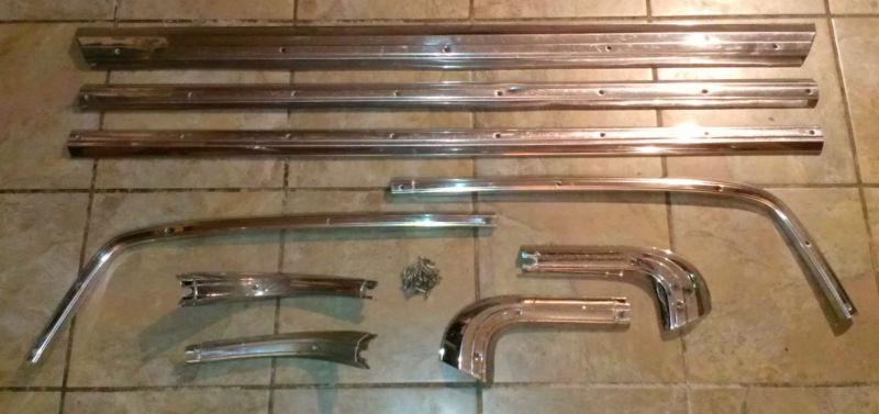 1966-67 ford ranchero bed top trim molding moulding, oem stainless/chrome, vgc!