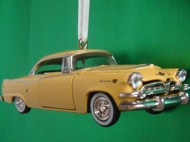 1955 '55 dodge royal lancer light yellow christmas tree ornament