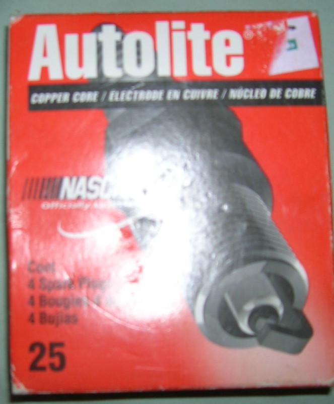 Autolite 25 spark plugs new box of 4 