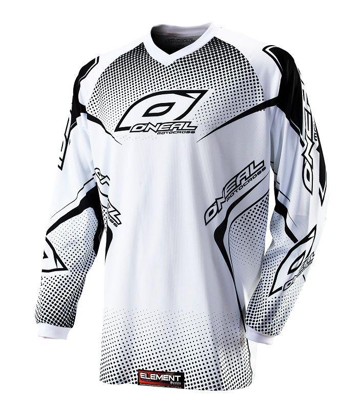 2012 o'neal element jersey - white/black - extra large (xl) --0075-205