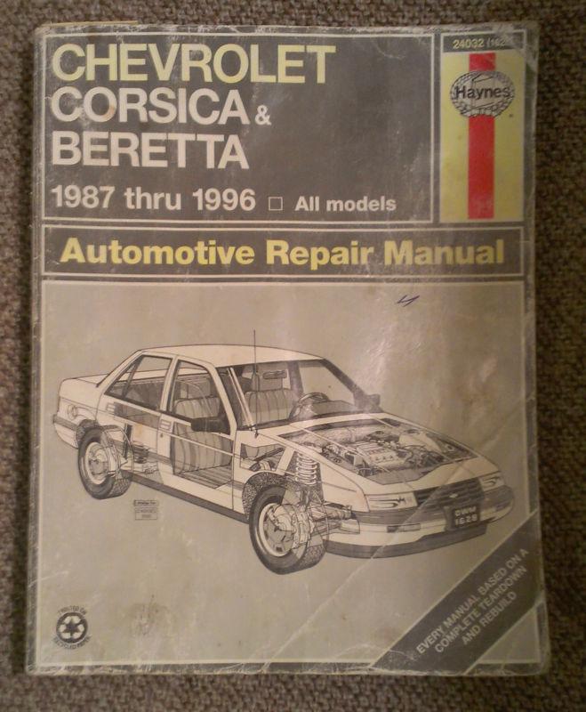 Haynes 1987-1996 chevrolet corsica & beretta repair manual #24032 (1628)