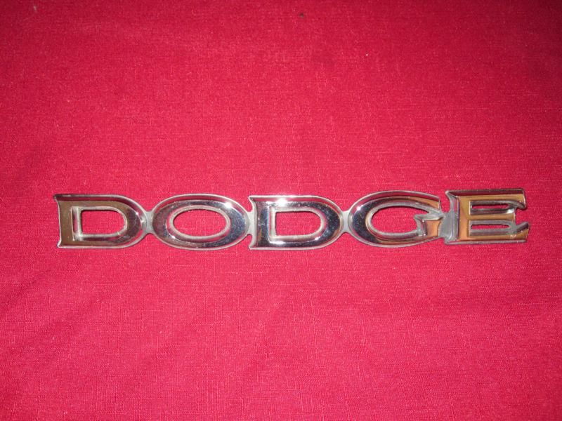 Dodge truck factory chrome hood emblem 1970's 1980's d100 d150 van