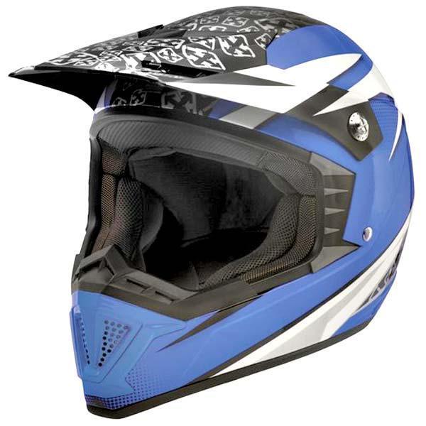 Sparx shotgun stealth motorcycle helmet blue