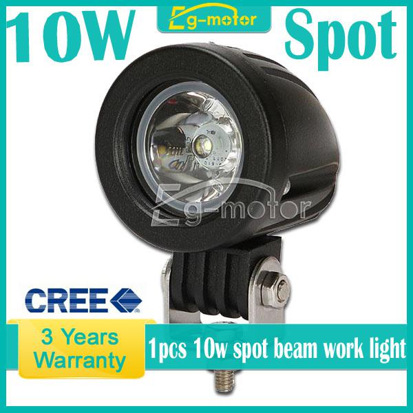 10w cree led work light spot beam fog lamp car truck motorcycle motobike bike