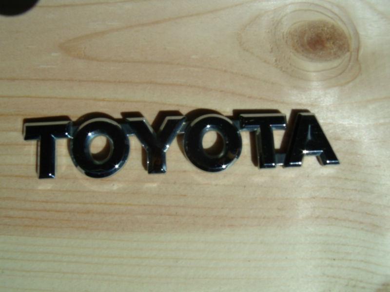 Chrome toyota trunk badge fender decal liftgate logo script emblem medium