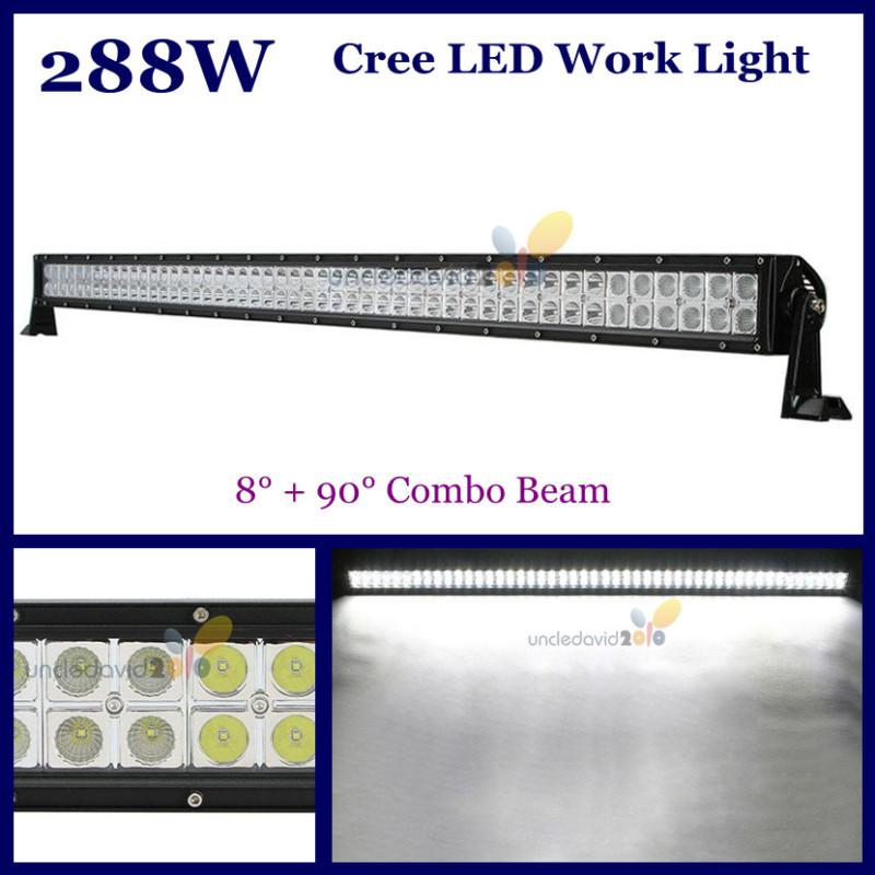 288w 96 cree led work light bar combo beam driving lamp offroad suv jeep pickup