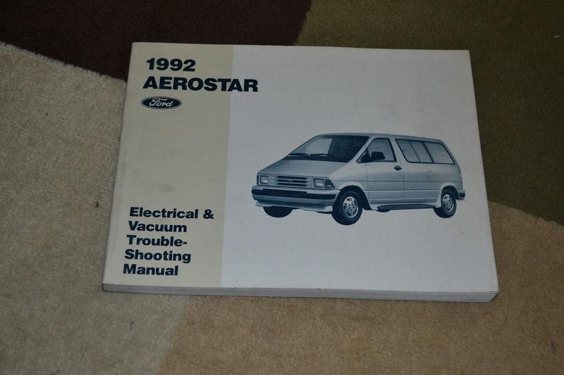 1992 ford aerostar electrical & vacuum troubleshooting manual evtm