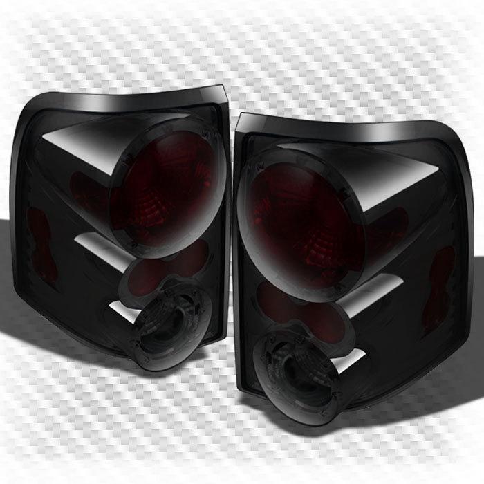 Smoked 02-05 ford explorer 4 door tail lights smoke lamp pair new taillights set