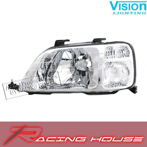 L/h headlight driver side lamp kit unit replacement 1997-2001 honda crv