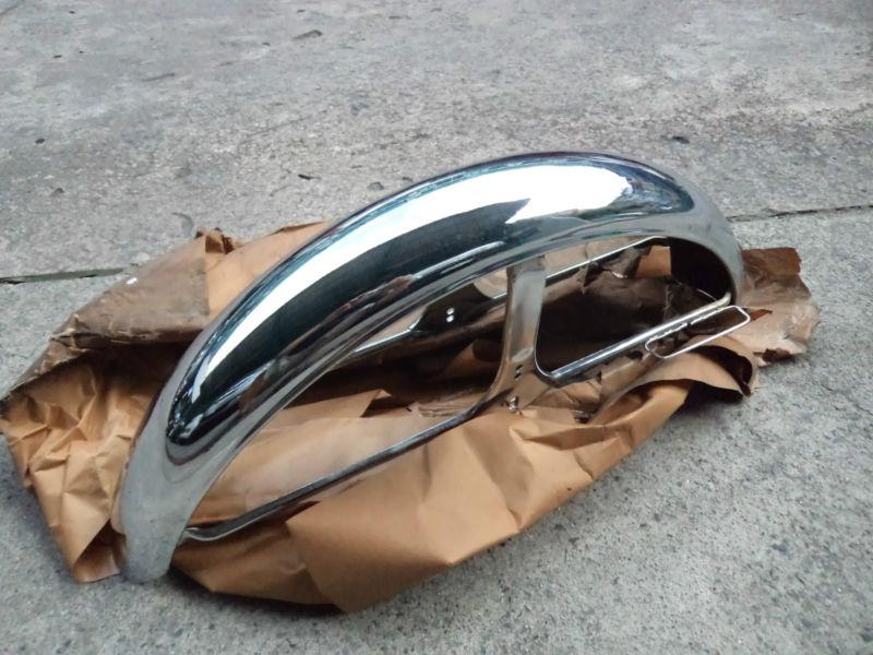 Suzuki 1976 a100 a100m chrome front fender nos genuine japan p/n 53110-39620