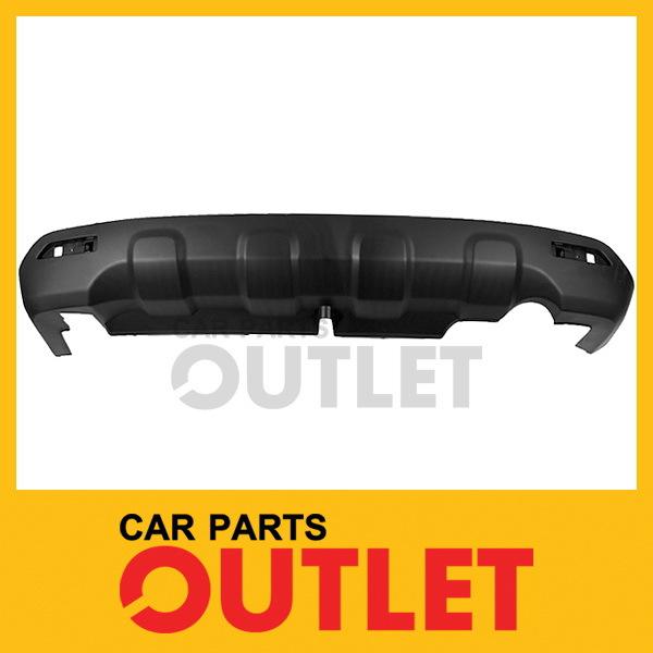 2007-2009 hodna cr-v lx rear center bumper textured raw matte black facial cover