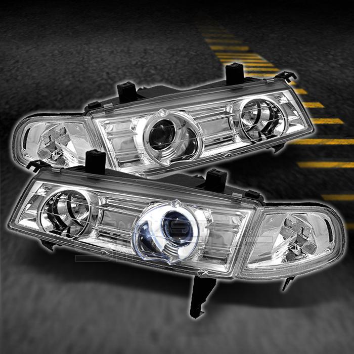 92-96 honda prelude halo projector headlights+euro clear corner parking lamps