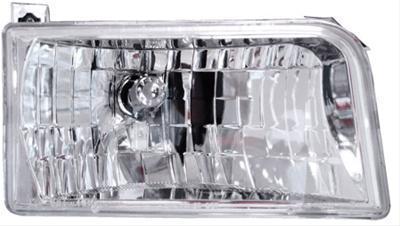 Matrix truck-tek diamond cut style headlamps 1992-96 ford bronco chrome housing