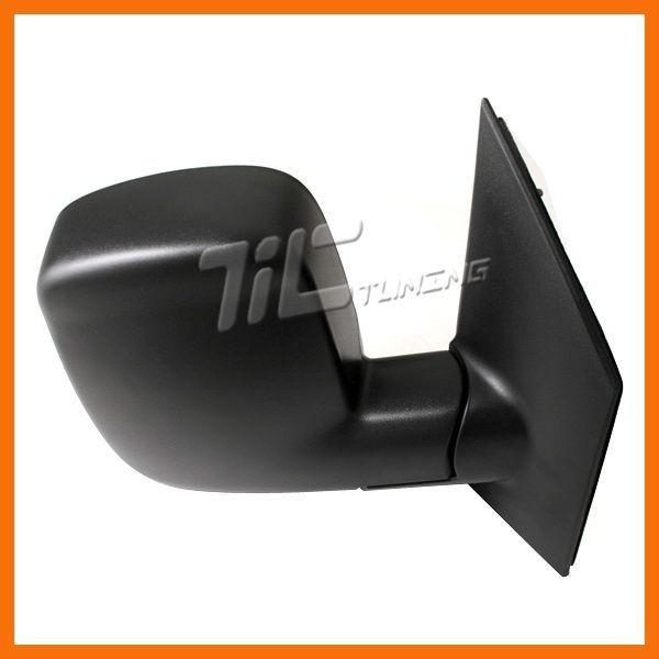 03-07 express savana van passenger right mirror black housing manual foldable