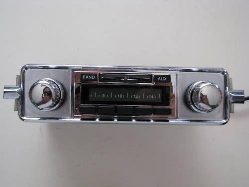 New vw bug beetle bus transporter am fm ipod usb mp3 240 watt vintage look radio