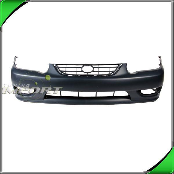 01 02 toyota corolla facial primered plastic s/le capa front bumper cover new