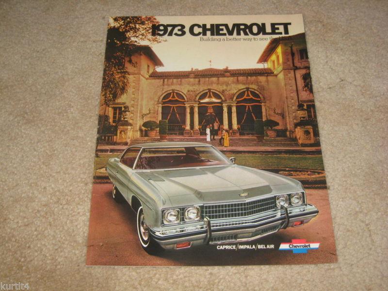 1973 chevrolet caprice impala bel air sales brochure dealer literature