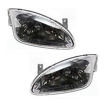 New headlight headlamp assembly pair set driver+passenger side left+right w/bulb