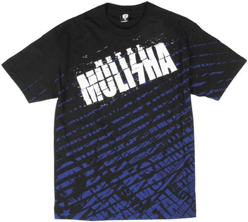 New msr metal mulisha white noise adult cotton tee/t-shirt, black, large/lg