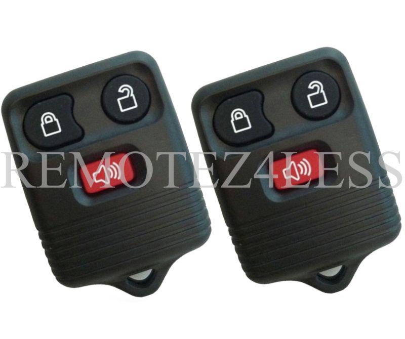 2 brand new ford 3 button keyless entry remote key fob transmitter alarm clicker