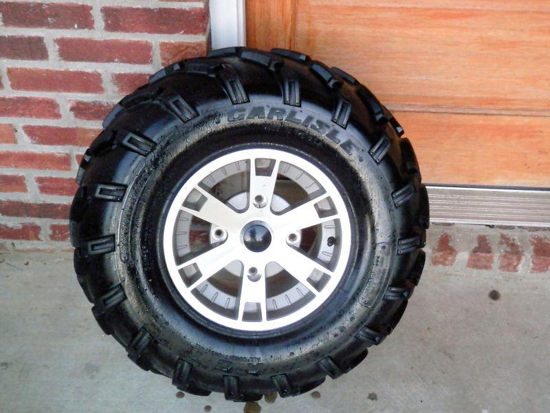 Bombardier can-am outlander xt rear right wheel carlise tire take offs 09 800r 