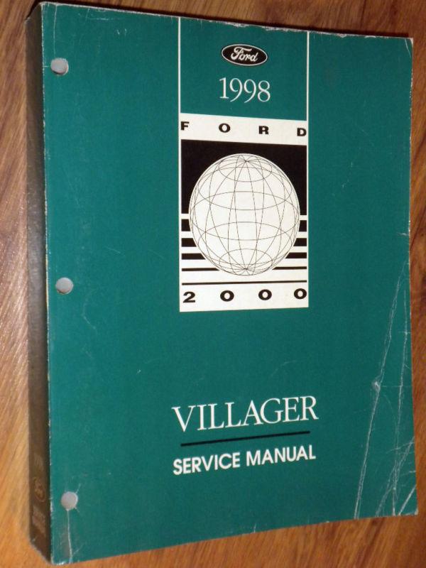 1998 mercury villager minivan all models factory workshop repair manual