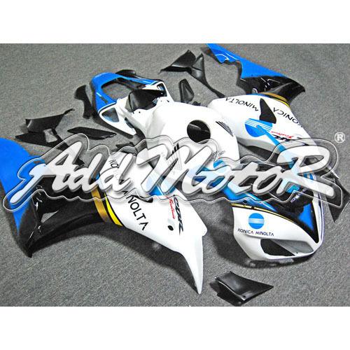 Injection molded fit fireblade cbr1000rr 06 07 white blue fairing 16n17