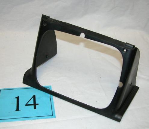 84-88 fiero black plastic driver lh side headlight closeout trim panel nice