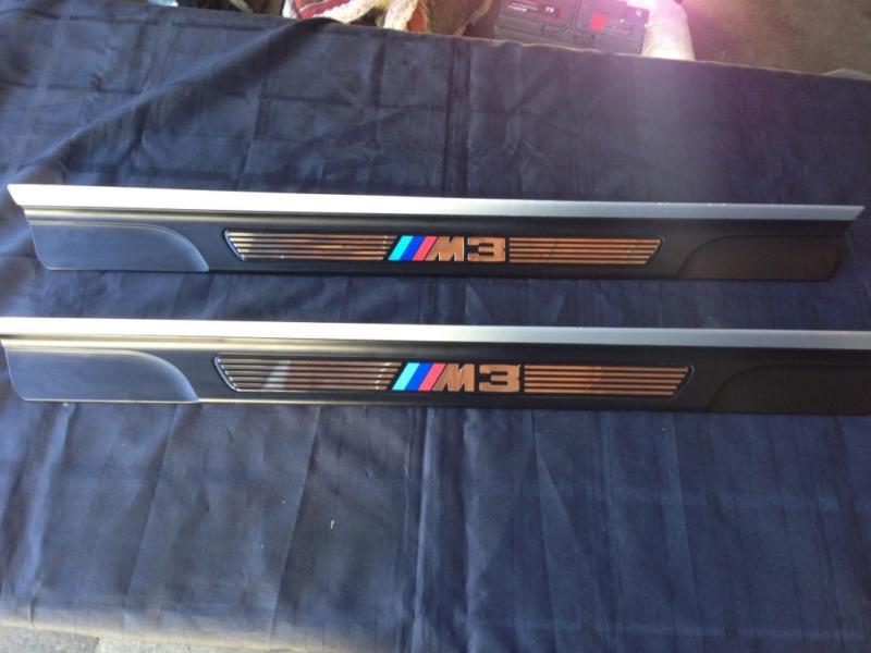 Bmw e46 m3 oem door jams sills moulding trim entrance panel both sides