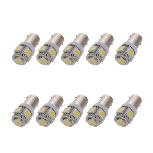 10x t11 ba9s white 5050 smd 5 led car light bulb lamp 12v