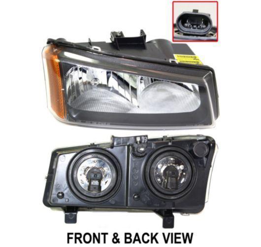 Right new headlight lamp silverado pickup clear lens halogen passenger side rh