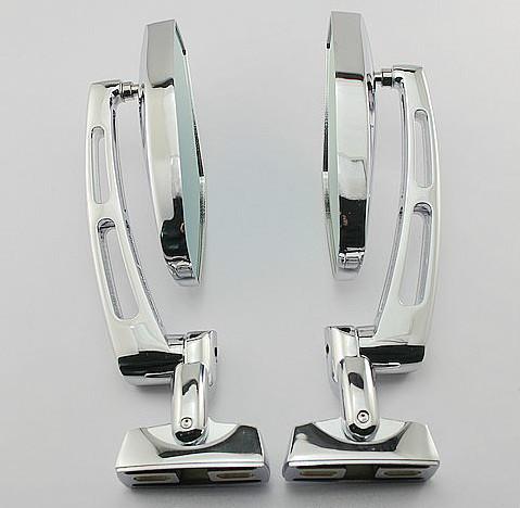 Chrome adjustable base mirrors for suzuki 99-11 hayabusa gsx1300r 1999-2011