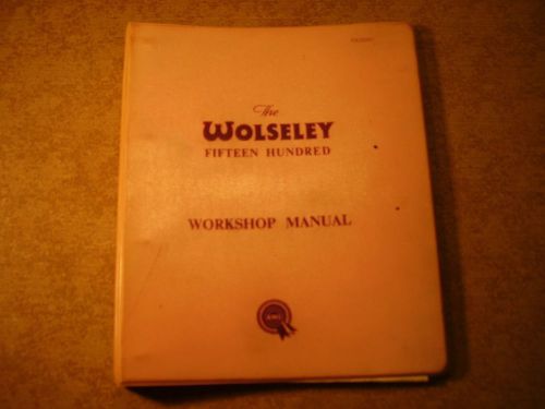 Original oem factory workshop manual ~ bmc wolseley fifteen hundred 1500
