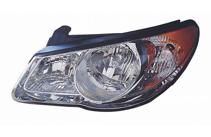 Left driver replacement headlight 10-10 fit hyundai elantra 4dr - 921012h051