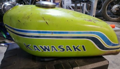 1972 kawasaki bighorn motorcycle vintage gas tank