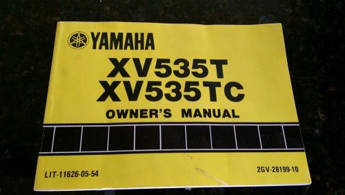 Yamaha xv535 owners manual xv 535 t and tc yamaha xv 535 virago owners manual