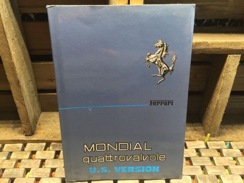 1984 ferrari mondial owners manual quattrovalvole u.s version cat 308/600 -n 600