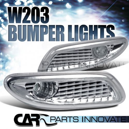 2001-2007 benz w203 c230 c320 clear side marker bumper signal lights lamp