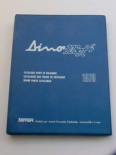 Ferrari 308 spare parts book workshop catalogue 4 ring binder gt4 172/79 oem