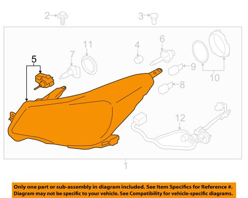 Subaru oem 14-15 forester-headlight-lens &amp; housing right 84913sg220