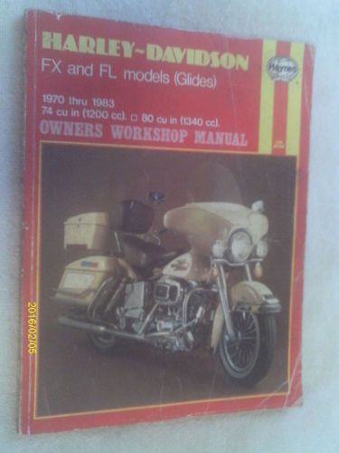 Harley haynes 1970 thru 1983 fx and fl 1200cc 1340cc owners shop manual