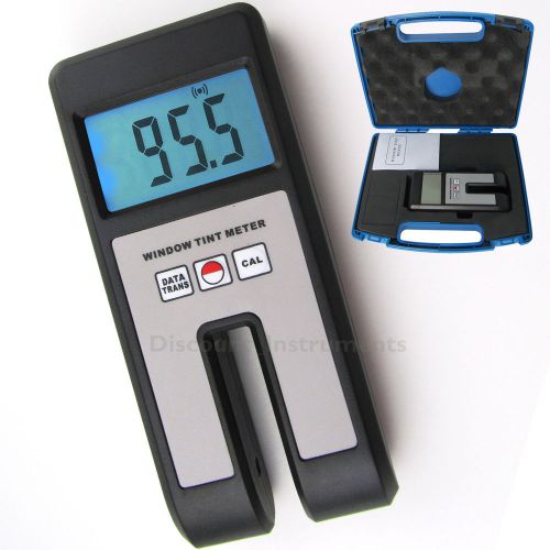 Digital window car tint visual light transmission meter for plastic foil glass