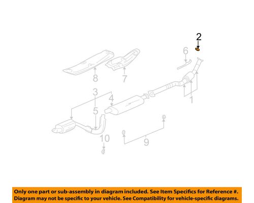 Gm oem exhaust-converter &amp; pipe seal 15167765