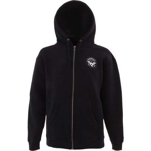 Slednecks warriors mens zip up hoodie black/white