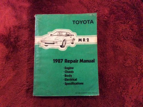 1987 toyota mr2 auto service repair manual oem
