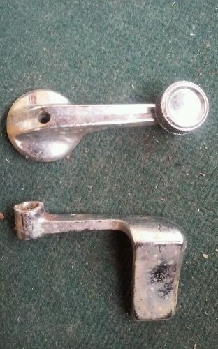 1965- 1968 rambler ambassador drivers side window crank and door handle.